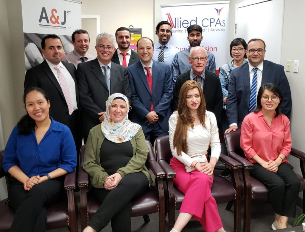 Allied CPA and A&J CPA staff - A&J Chartered Professional Accountants Merger in Mississauga, Ontario